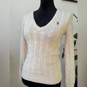 Ralph Lauren Sport Cable Knit Sweater Medium